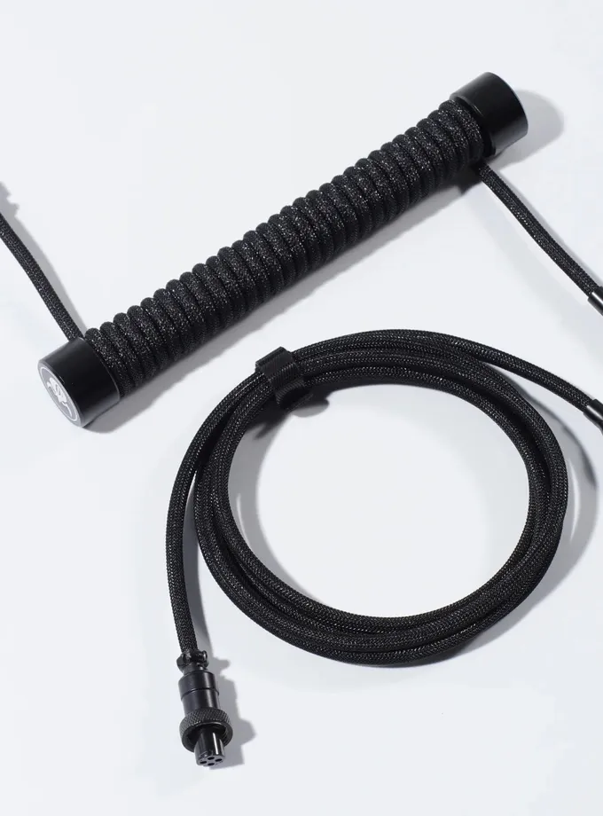 GravaStar Coiled Aviator USB Cable - Black New Arrival