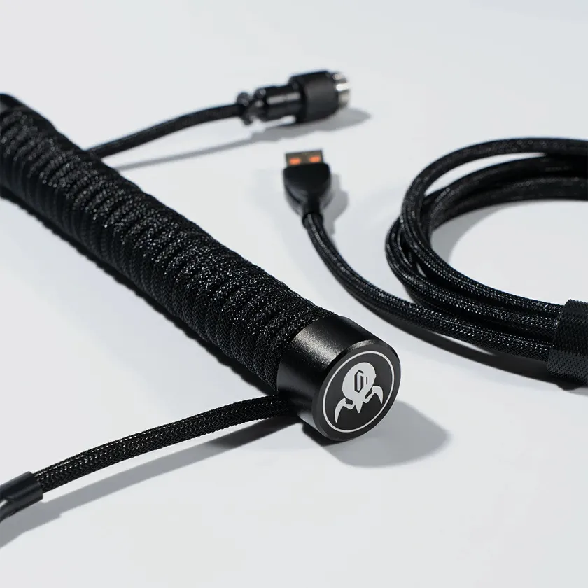 GravaStar Coiled Aviator USB Cable - Black New Arrival